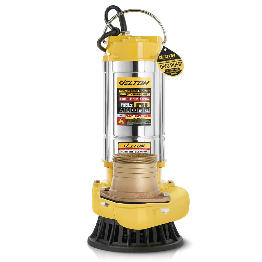 ปั๊มจุ่ม DELTON รุ่น DT-TURBO-660 ขนาด 3 นิ้ว 2.5HP 1,900W